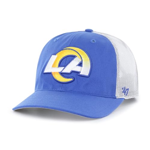 47 Men's Royal Los Angeles Rams Unstructured Trucker Adjustable Hat