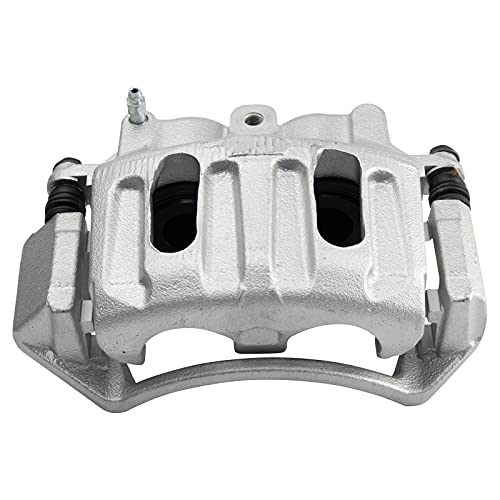 Image of TRQ Front Left Brake Caliper w /Bracket Drivers Side | For 1999-2004 Ford F-150 2004 F-150 Heritage