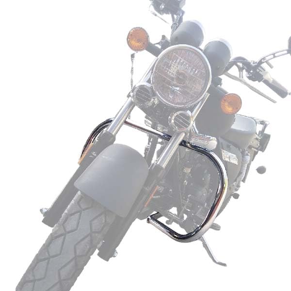 SPAAN Chrome Ø 30 mm osłona przeciwpoślizgowa kompatybilna z Keeway Sucompatible Conlight 125