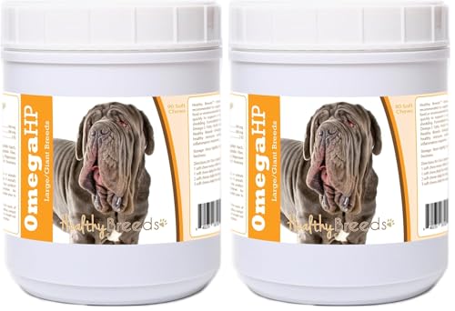 Image of Healthy Breeds Neapolitan Mastiff Omega HP Fatty Acid Skin and Coat Support Soft Chews 90 Count (Pack of 2)