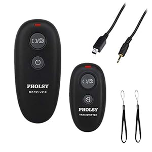 PHOLSY Kabellose Kamera Fernauslöser Auslöser Fernbedienung Kompatibel mit Olympus E-M1 E-M5 II E-M5 E-M10 II E-PL8 E-PL7 E-PM2 Kompatibel mit Panasonic S5 S1 G95 G91 G90 G9 FZ10002 FZ2500 GH5