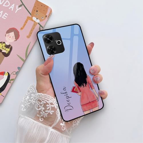 Image of COLORflow Back Cover Compatible with Redmi 13 5G / 4G / Poco M6 Plus 5G | Professional Girl Color Customized | Shockproof TPU Bumper with Camera Protection Back Cover