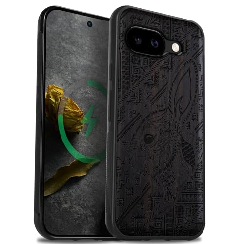 Coque de téléphone Pixel 9a bois compatible Magsafe pour vos déplacements