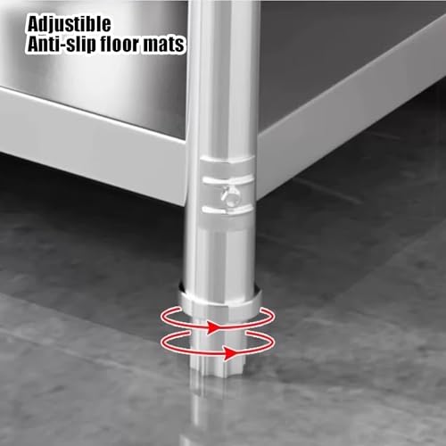 Table de travail en acier inoxydable pour cuisines professionnelles et restaurants - 7