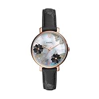 Fossil Women's Quartz Wrist Watch analog Display and Leather Strap, ES4535