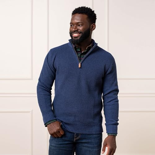 Hope & Henry Men's Half Zip Pullover Sweater2