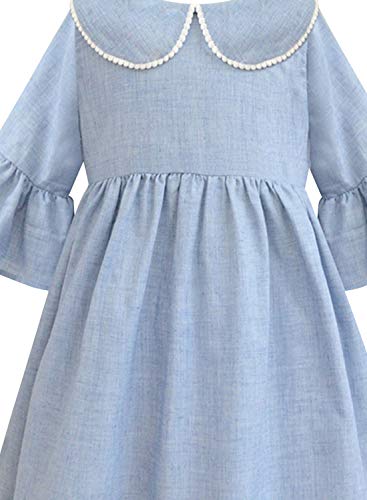 Image of A.T.U.N Girl's Cotton Skater Knee-Length Casual Dress
