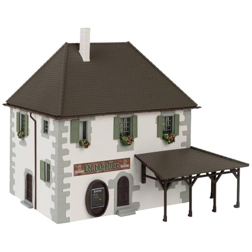 Auberge de campagne FALLER 130619 animée à l'échelle H0 1:87 pour décor ferroviaire