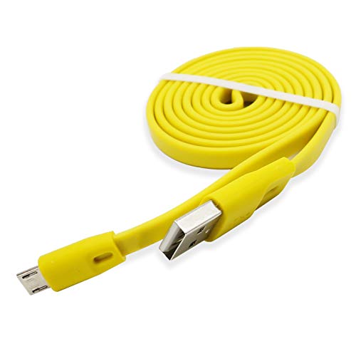 FEIYIU Replacement Charging Charge Cable Cord Compatible with for Logitech UE Boom/Boom 2/ Boom 3 Megaboom, Miniboom, Roll Wireless Speaker and Logitech Headphone - Yellow