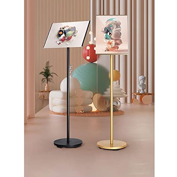 Reclamerek Menu Sign Stand Poster Display Stand Bericht Stand Board Display Houder,A3 Poster Stand goud