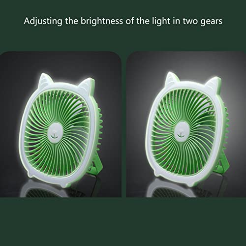 Ventilador de techo USB recargable multifuncional mini lámpara colgante con batería 8