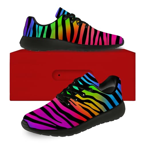 Zebra Shoes for Women Men Tennis Walking Running Shoes Lightweight Animal Texture Sneakers Gifts for Men Women2