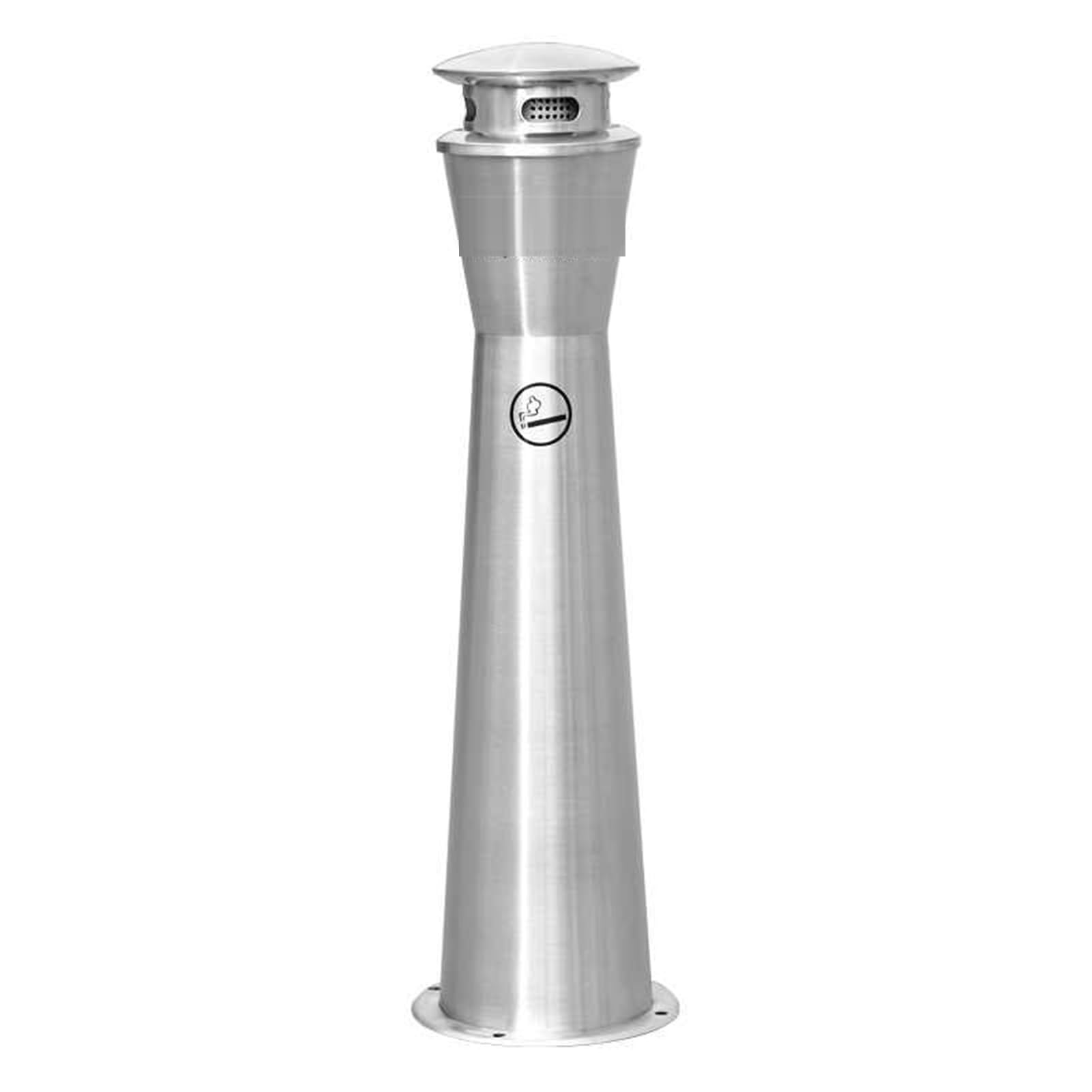 Outdoor Cigarette Butt Collector Standing Trash Can, With Lock And Removable Inner Bucket Suitable For Commercial Offices, Restaurants, Bars