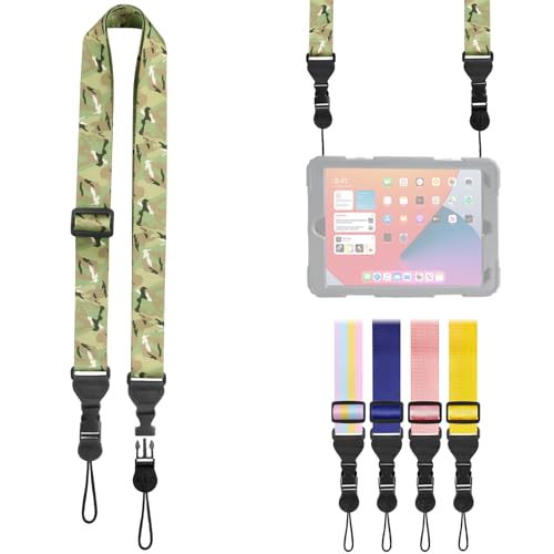FIEIL Adjustable Shoulder Strap, Nylon Camera Strap, Comfortable Neck Strap for iPad, Cellphone Tablet, Camera, Laptop, Binocular, Luggage Bag (Camouflage Universal Lanyard)