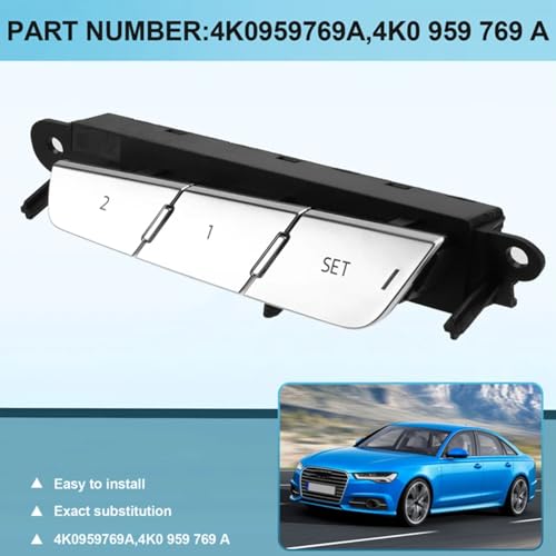 Bouton de réglage mémoire de siège Audi A6 C8 A7 commande électrique - 2