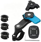 Supporto Telefono Moto Quad Lock Moto, Staffa Navigatore per Manubrio Moto e Bici con Quadlock Moto Anti Vibrazione