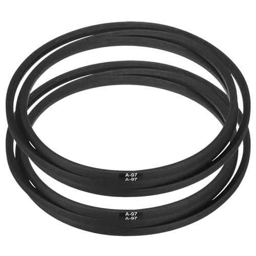 uxcell 2pcs A97 or 4L990 Classic Wrapped Rubber V-Belt, 97"(2464mm) Inside Circumference, A Profile V Belt