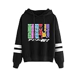 Manga Akame Ga Kill Hoodie Unisex Pocketless Sleeve Women Men's Sweatshirt Japanese Anime Clothes (EB08086-black,XXL)