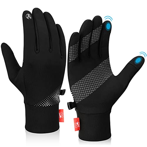 Cevapro Winter Gloves Men Women Warm Gloves Touch Screen Gloves Anti-Slip Water Resistant Thermal Gloves Lightweight Cold Weather Gloves for Running Cycling Hiking Climbing Driving Working Texting