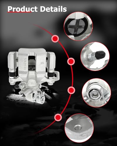 Image of cciyu 19B3299 19B3298 Rear Left & Right Brake Calipers With Bracket For Acura For CSX 2006-2011,For Acura For ILX 2013-2018,For Honda For Civic 2006-2015