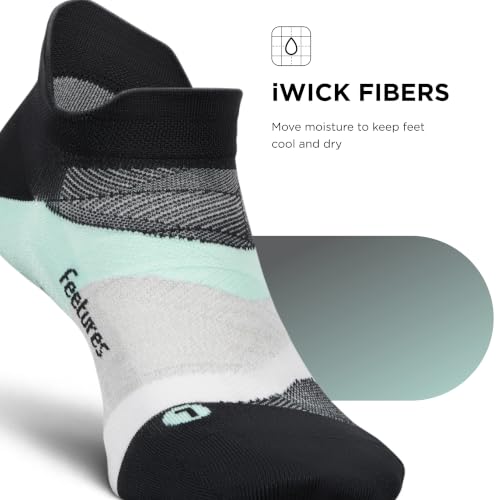 Image of Feetures Elite Light Cushion Mini Crew Sock - Sport Sock with Targeted Compression