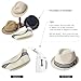 Comhats Summer Fedora Straw Hats for Men Beach Sun Panama Packable Trilby Dress Derby White Large L
