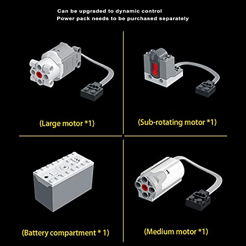 YaYashow Technik offroader, 4x4 Off-Roader SUV Auto Bausteine Bausatz mit Power-Funktion, 1607Pcs Klemmbausteine Bausatz… – Bild 8