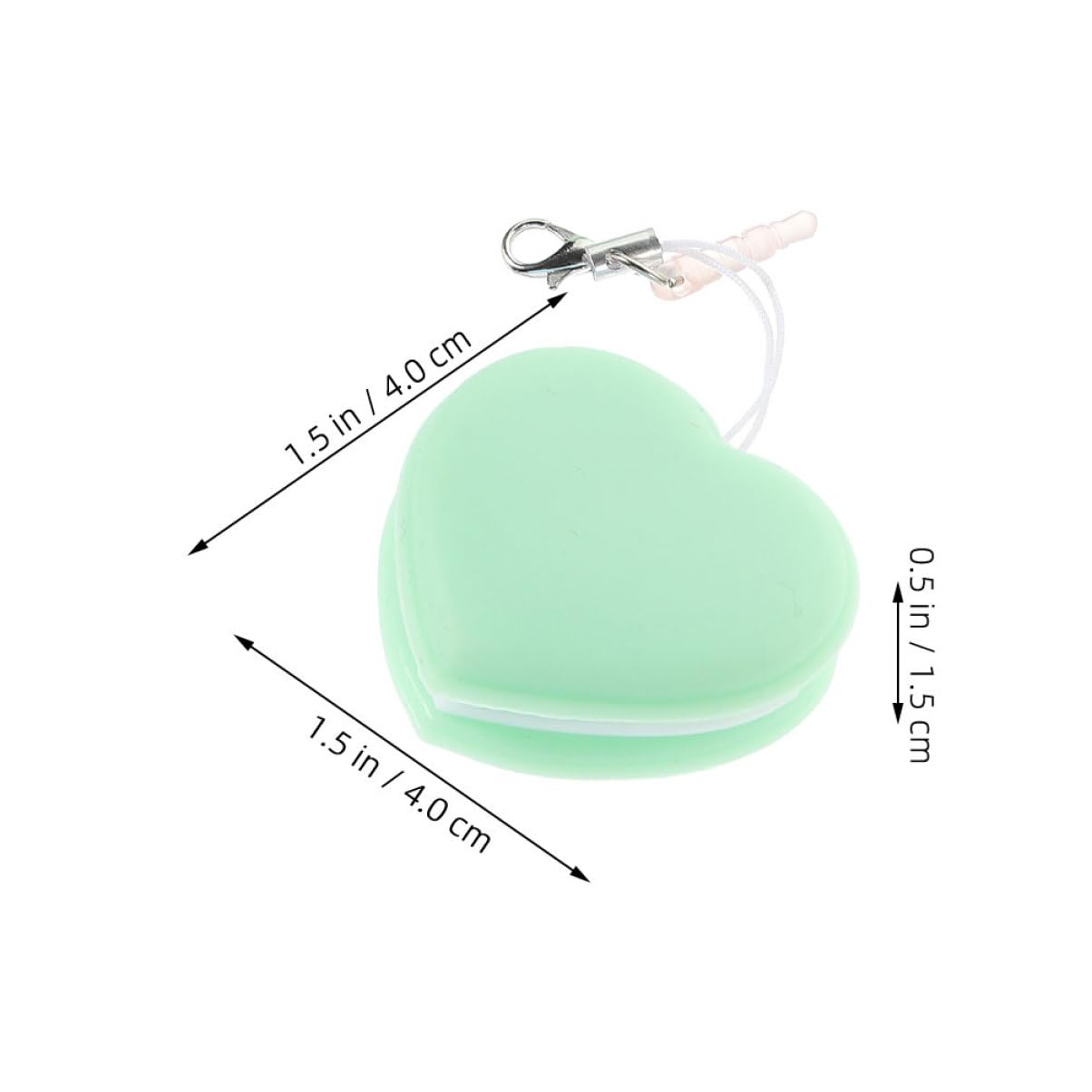ARTSEWPLY Heart-Shaped Macaron Phone Screen Cleaner Pendant Multi-use Cleaning Tool for Eyeglasses Cameras and Delicate Screens and Stylish Design for Tech
