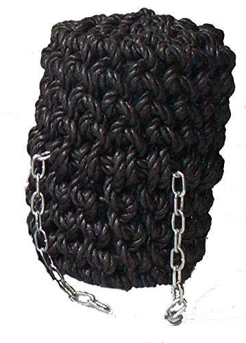 Trafalgar Marine Long Rope Button Fender For Canal Narrow Boat - Black