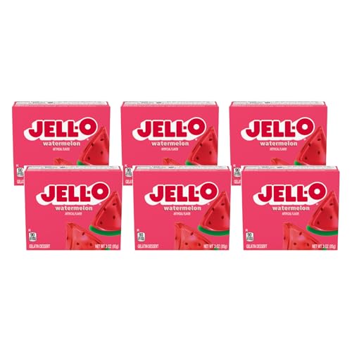 Image of Jell-O Watermelon Gelatin Mix 3 Ounce Box (Pack of 6)