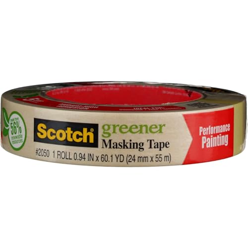Scotch General Purpose Masking Tape, Tan, 0.94 Inches x 60 Yards