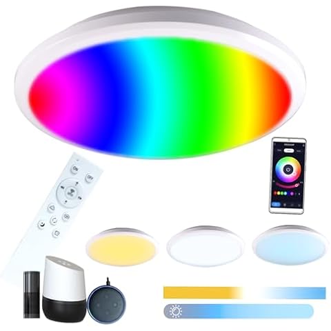 Plafonnier LED Etrogo RGB WiFi Cover