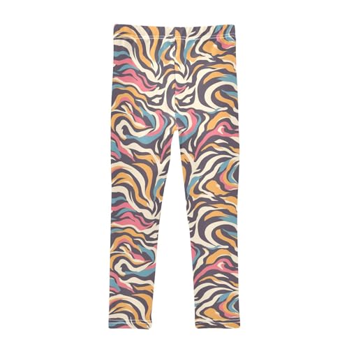 Tigers Animal Animal Print Kids Baby Girls Active Leggings Casual High Waisted Sweatpants Exercise2