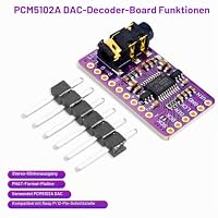 PCM5102A I2S DAC Decoder Platine Ulegqin PCM5102A I2S Stereo DAC Audiomodul 5-V Gleichstromversorgung mit 3,5 mm Buchse und IIS Schnittstellen für Rasp-Pi PCM5102 DAC Modul (3 Stücke) – Ansicht 4