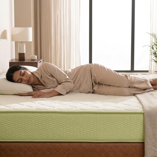 Image of DREAMZEE Rasa 100% Full Natural Latex Mattress | Medium Soft Comfort | GOTS Certified | Dual-Zone Latex | Natural Series - King Size (84x72x6 Inches) | 12 Years Warranty