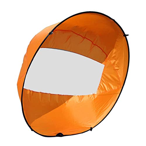 Ananya Lifestyle 42 Portable Downwind Wind Paddle Instant Popup Board Kayak Sail – Orange (54013145AL)