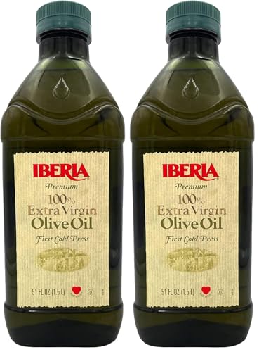 Iberia First Cold Pressed Extra Virgin Olive Oil, 1.5 Liters (Pack of 2) image 4