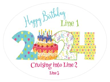 Birthday Year Cruise Ship Door Magnet Decoration Customized for your Stateroom Door on your Cruise, Carnival, Royal Caribbean, Norwegian, etc
