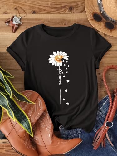 Image of Jawdrobe Women's Graphic Printed T-Shirt Soft Cotton Blend Tee for Everyday Style | Oversized Fit Half Sleeve Printed Round Neck T-Shirt for Women