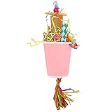 OKJHFD Giocattolo per triturare il foraggiamento di Pappagalli, Giocattoli da appendere per uccelli Trappola per pappagalli per pappagalli Giocattolo per brandelli di carta per