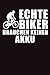 Produktbild Echte Biker brauchen keinen Akku: Notizbuch für Fahrradfahrer Fahrrad Rad-Fahrer Rennrad BMX MTB A5 (6x9in) dotted Punktraster