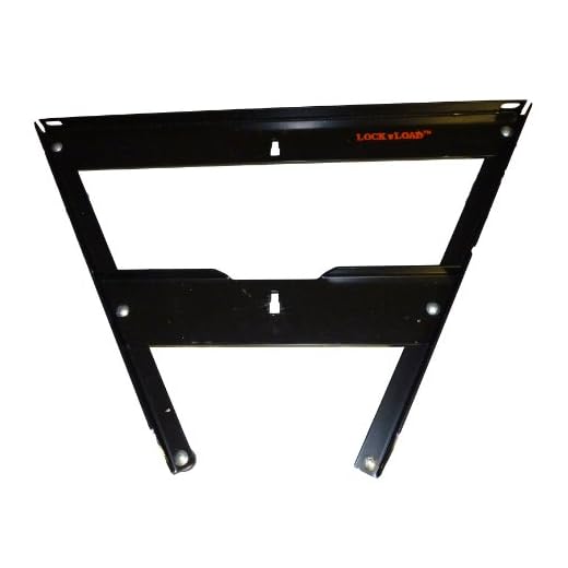 Lock N Load BK102 Motorcycle Stand Mount for Wheel Chock (Black)