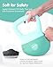 Soft Kettlebell - Cushioned Impact-Resistant Base and Anti-Slip, Kettle bell Anti-Slip Grip Weight for Home Workouts, Safe Strength Training Kettlebells Sets for Women & Men, With Non-slip Gloves (Green, 15 LB)