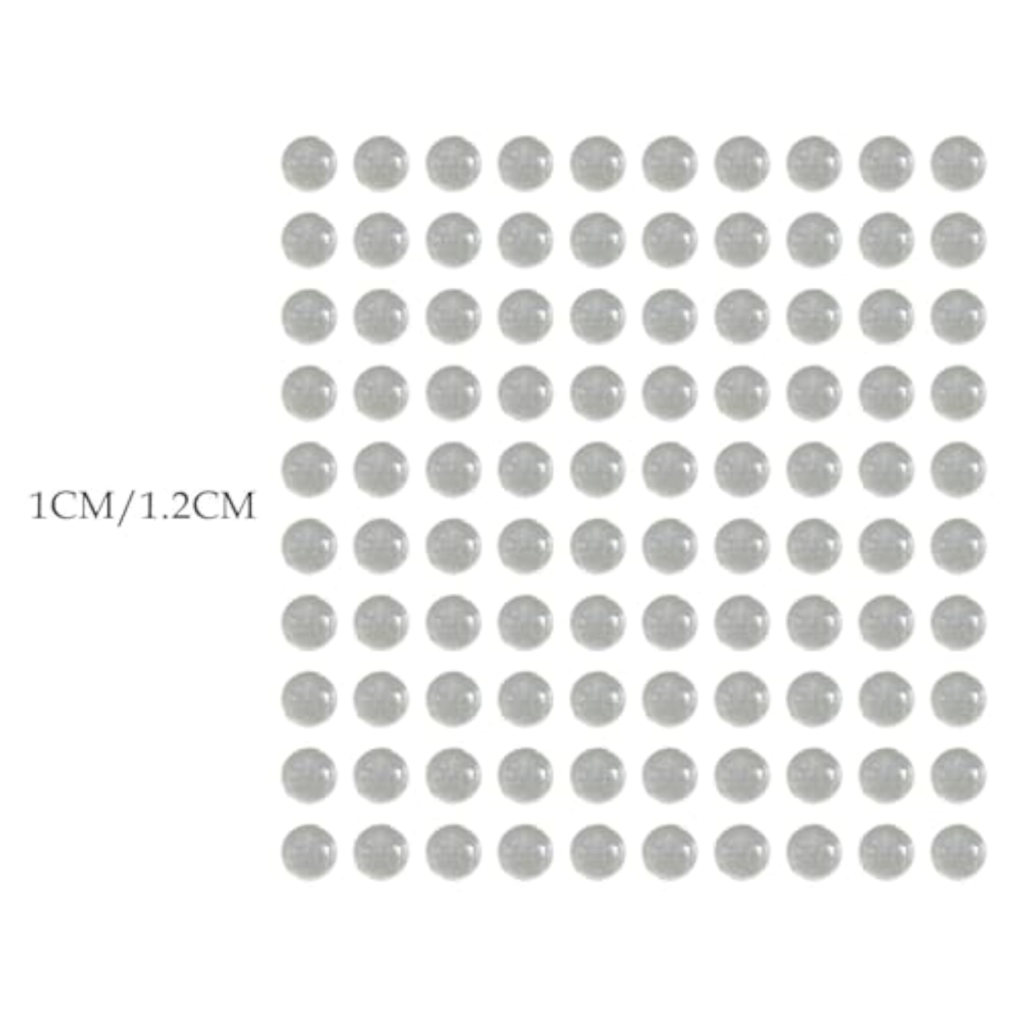 100Pcs Small Glass Beads No Hole for Crafting and Home Decor