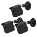Mrount Wyze Cam Wall Mount Cover for Wyzecam Ismart Spot, 360 Degrees Protective Adjustable Indoor and Outdoor Wall and Ceiling Mount with Case for Wyze 1080p by, 3 Pack, Black