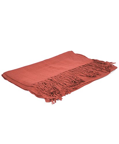 Elegant Rust Pashmina Scarf2