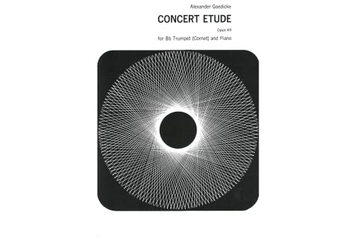 Concert Etude Op 49 | Trumpet Solo Sheet Music for Intermediate Players | Classical Brass Study Piece with Piano Accompaniment for Students | Songbook for Practice Auditions, Recitals and Lessons
