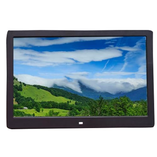 Cornice Digitale da 12 Pollici, Pulsante Touch Frontale, Album Fotografico elettronico, Lettore Video e Immagini(Nero)