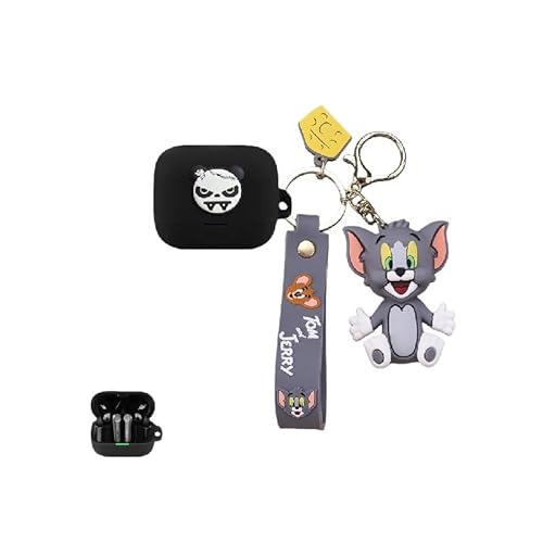 For EarFun Air Pro 4+�iplus�j �C���z���p�ی�P�[�X �ϏՌ��A�V���R���f�ށA�����h�~�t�b�N�t���A�[�d�\�A����~�߁A�w��h�~�A�C���z�����[�P�[�X�A���S�ی�A�h���A�h�o�A�y�ʁA�����h�~ (�J���r�i + �����h�~�X�g���b�v�j (C)