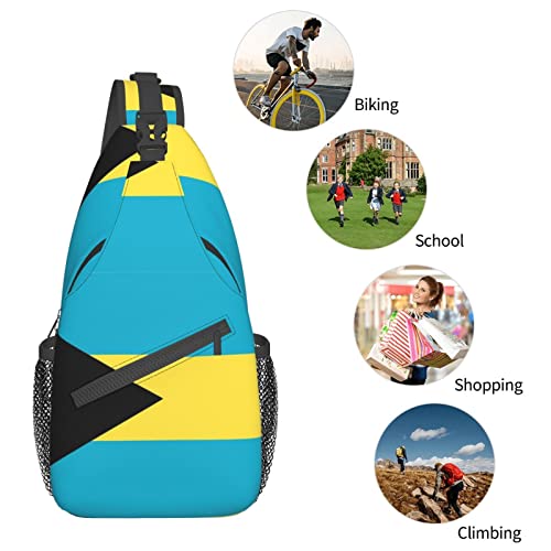 Mochila Urbana Unisex con Bandera Bahamas 7.2 x 3.5 x 15.3 pulg miniatura 5